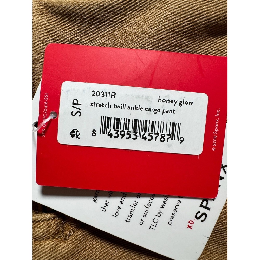Spanx Pants Womens Small Brown Stretch Twill Ankle Cargo Slim Pull On 20311R NEW - Picture 4 of 12